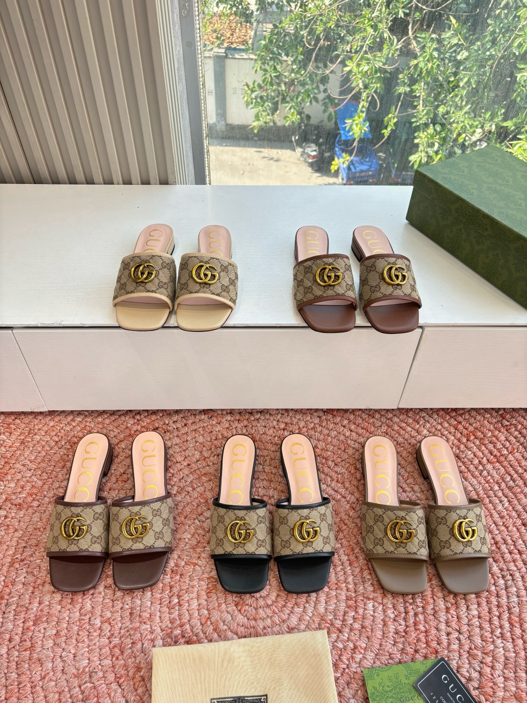 🌾G678所见即所得代购级别顶级版本 GUCCI古驰女士厚底拖鞋包头穆勒鞋拖鞋火爆全网100周年秀场大爆