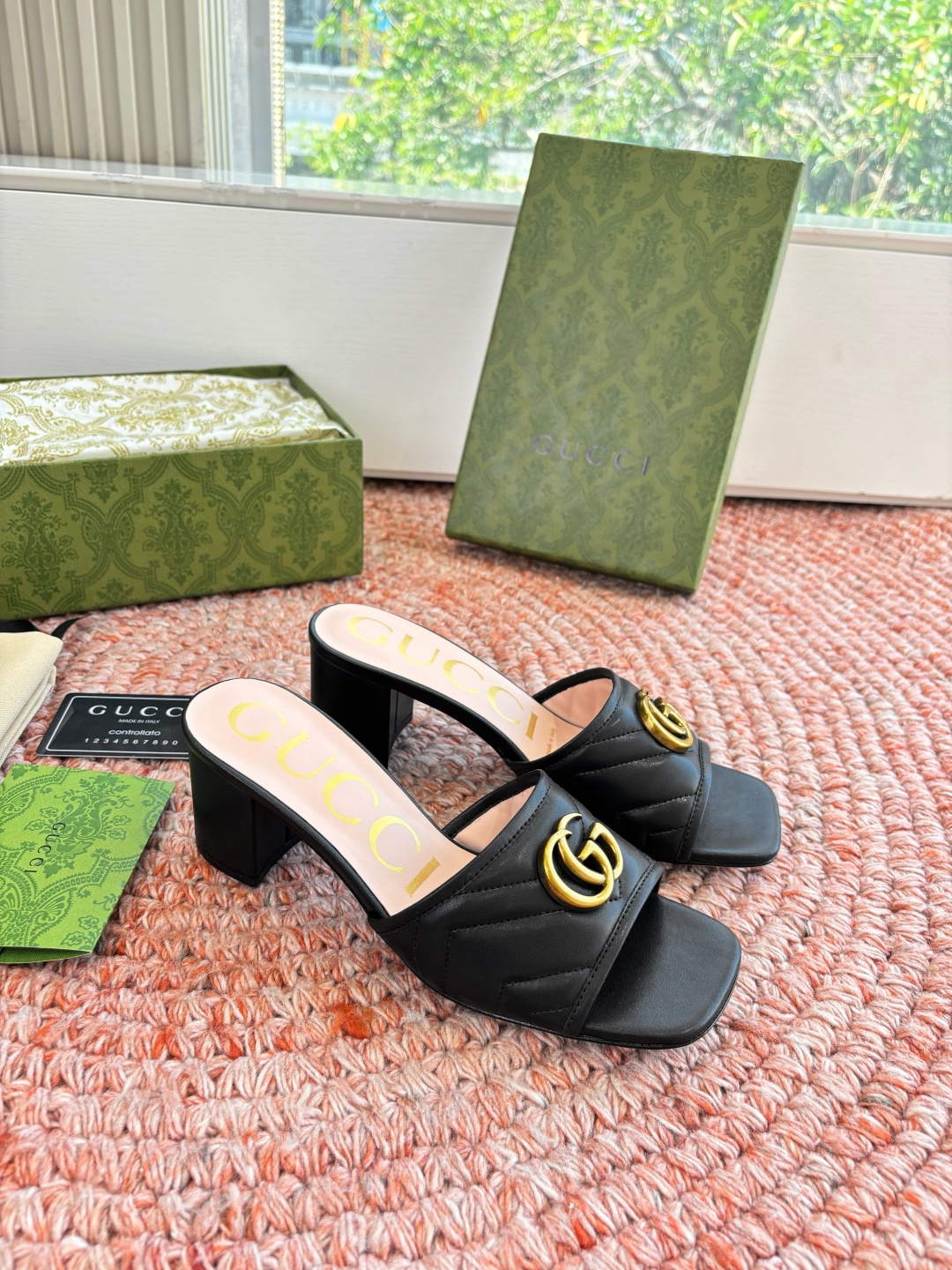 🌾G678所见即所得代购级别顶级版本 GUCCI古驰女士厚底拖鞋包头穆勒鞋拖鞋火爆全网100周年秀场大爆