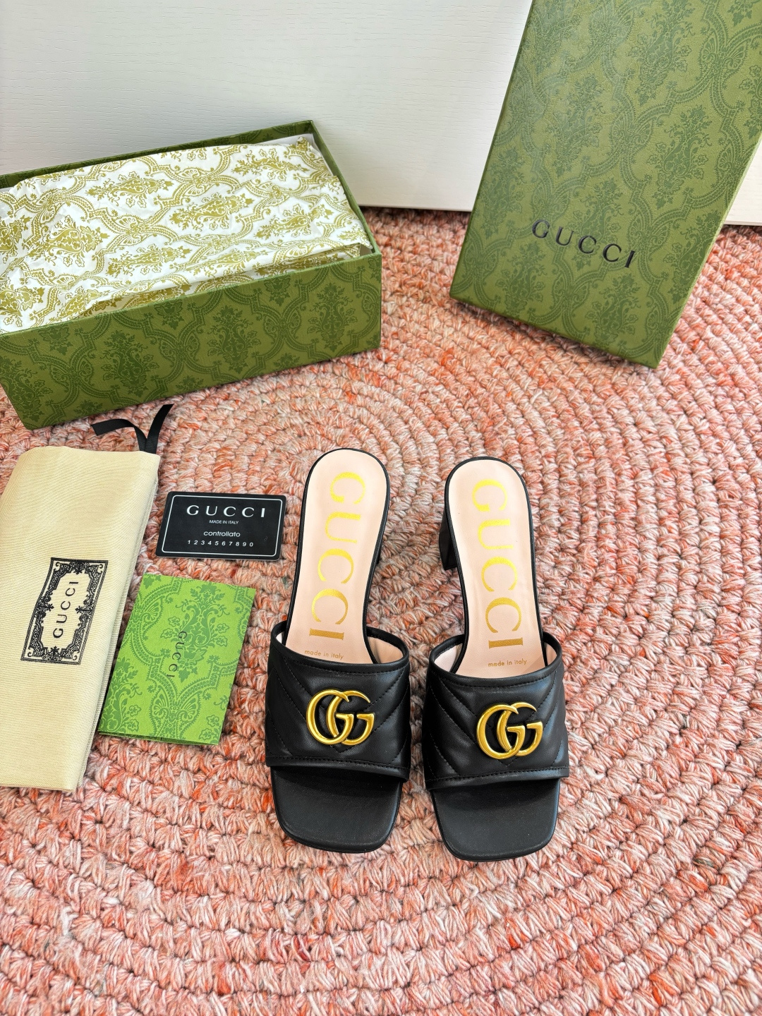 🌾G678所见即所得代购级别顶级版本 GUCCI古驰女士厚底拖鞋包头穆勒鞋拖鞋火爆全网100周年秀场大爆