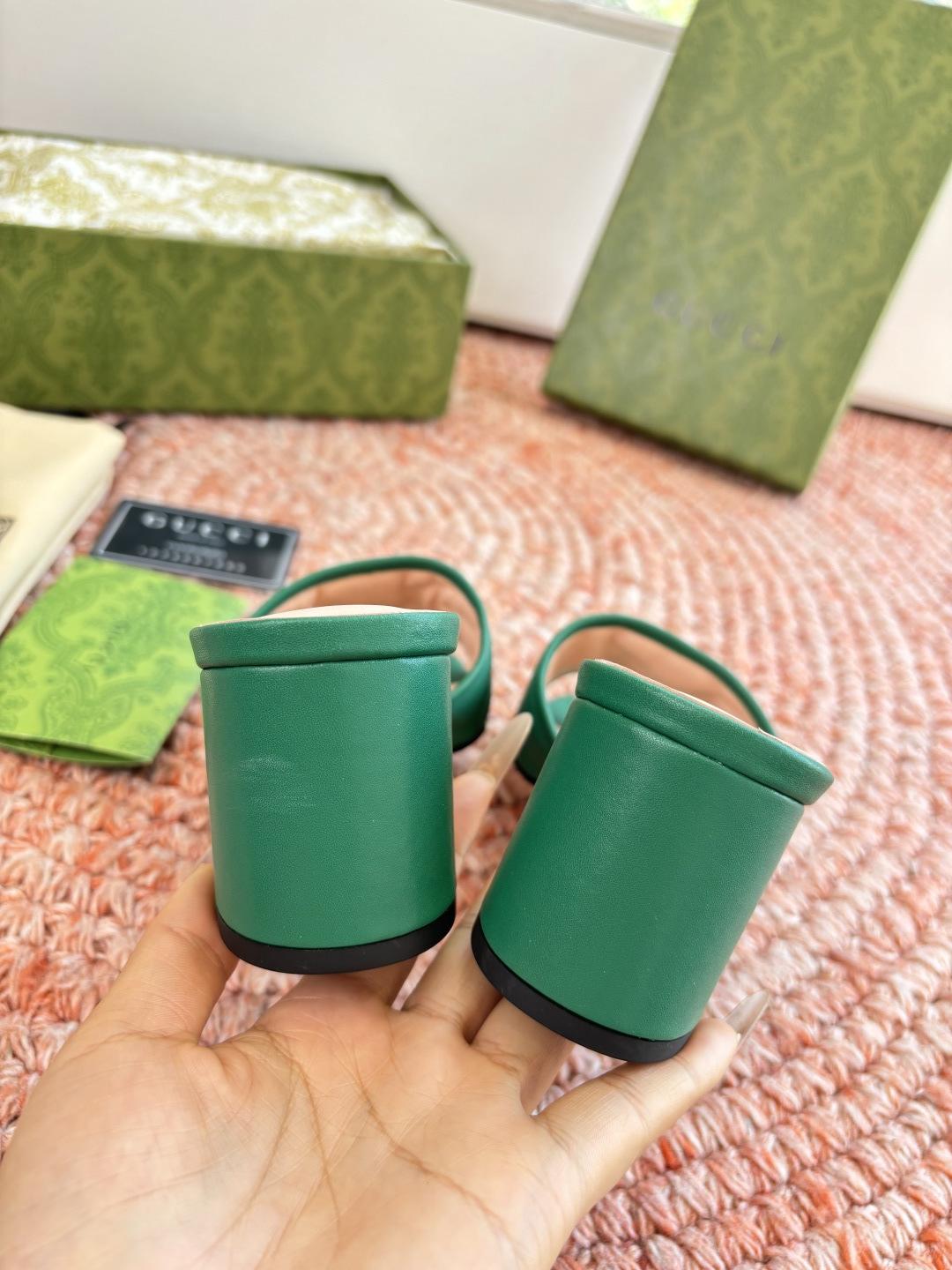 🌾G678所见即所得代购级别顶级版本 GUCCI古驰女士厚底拖鞋包头穆勒鞋拖鞋火爆全网100周年秀场大爆