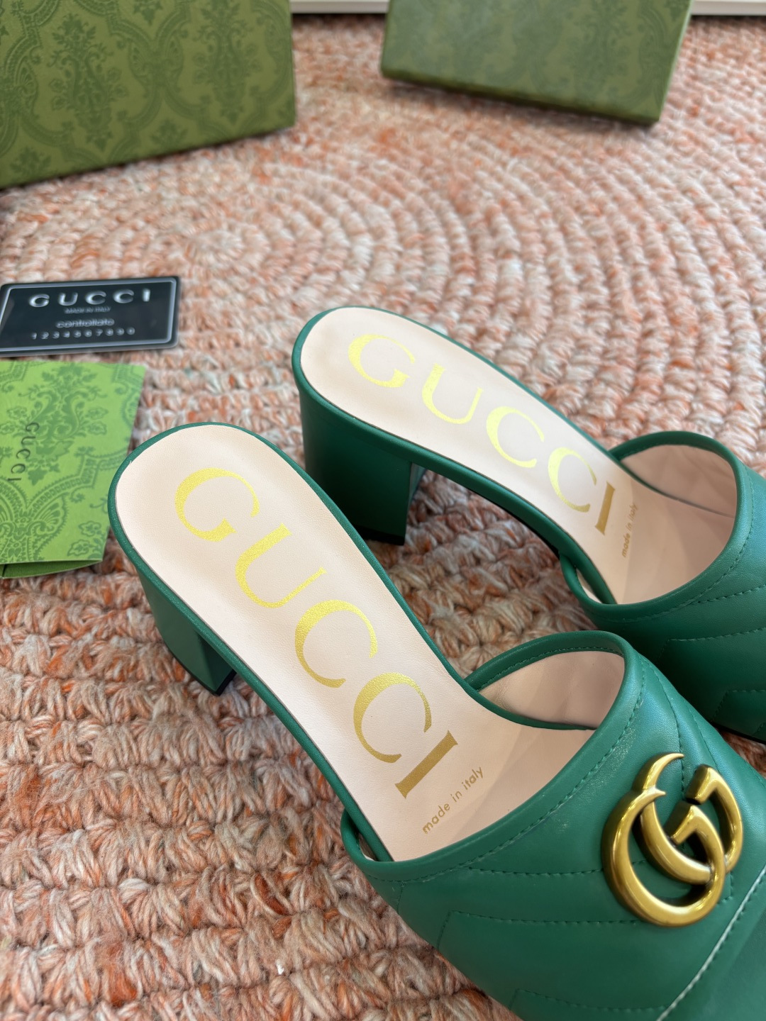 🌾G678所见即所得代购级别顶级版本 GUCCI古驰女士厚底拖鞋包头穆勒鞋拖鞋火爆全网100周年秀场大爆