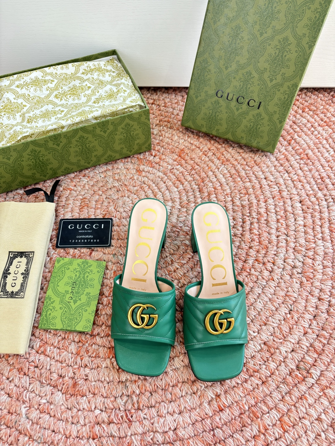 🌾G678所见即所得代购级别顶级版本 GUCCI古驰女士厚底拖鞋包头穆勒鞋拖鞋火爆全网100周年秀场大爆