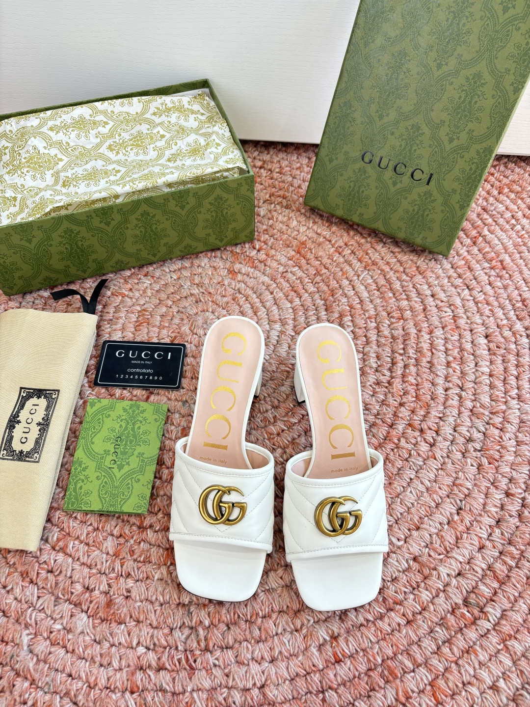 🌾G678所见即所得代购级别顶级版本 GUCCI古驰女士厚底拖鞋包头穆勒鞋拖鞋火爆全网100周年秀场大爆