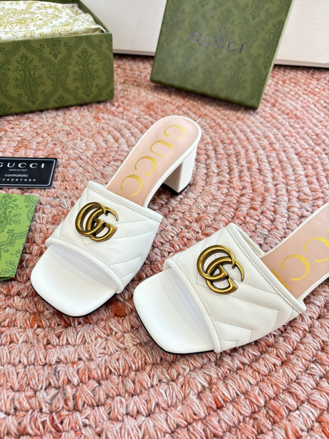 🌾G678所见即所得代购级别顶级版本 GUCCI古驰女士厚底拖鞋包头穆勒鞋拖鞋火爆全网100周年秀场大爆