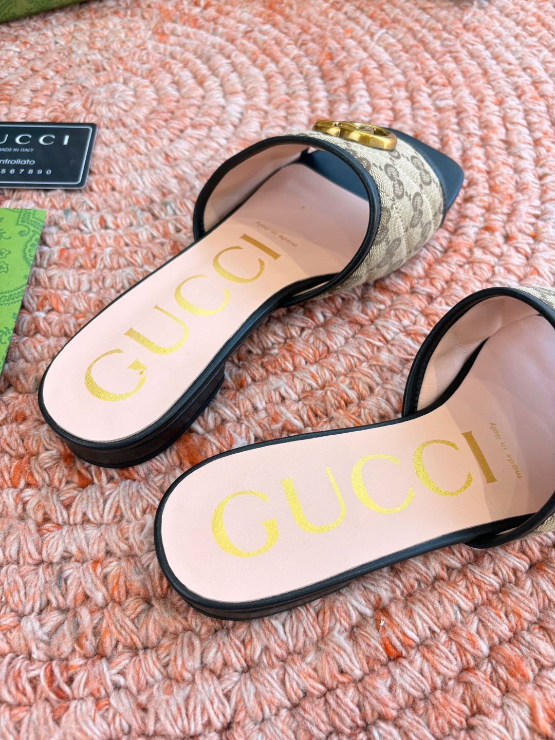 🌾G678所见即所得代购级别顶级版本 GUCCI古驰女士厚底拖鞋包头穆勒鞋拖鞋火爆全网100周年秀场大爆