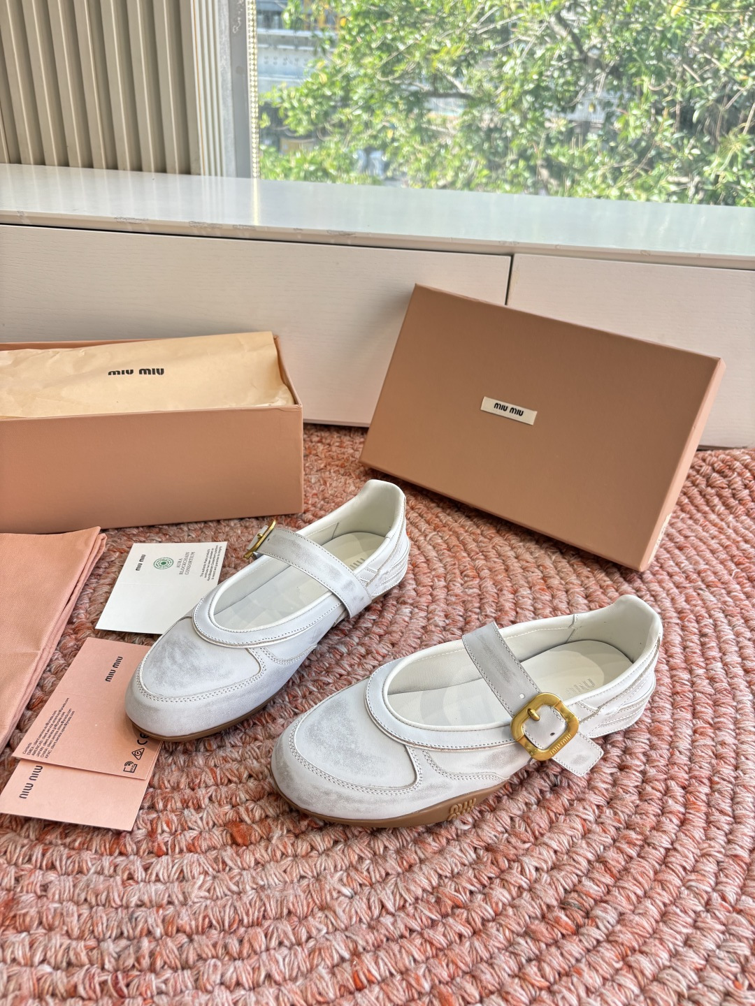 🌾G261所见即所得顶级品质Miu Mi* deck shoes 麂皮玛丽珍小皮鞋乐福鞋miumiu家新