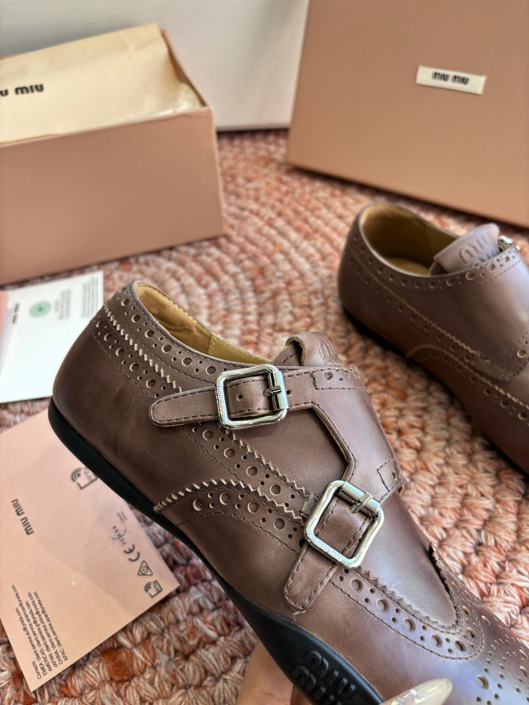🌾G261所见即所得顶级品质Miu Mi* deck shoes 麂皮玛丽珍小皮鞋乐福鞋miumiu家新