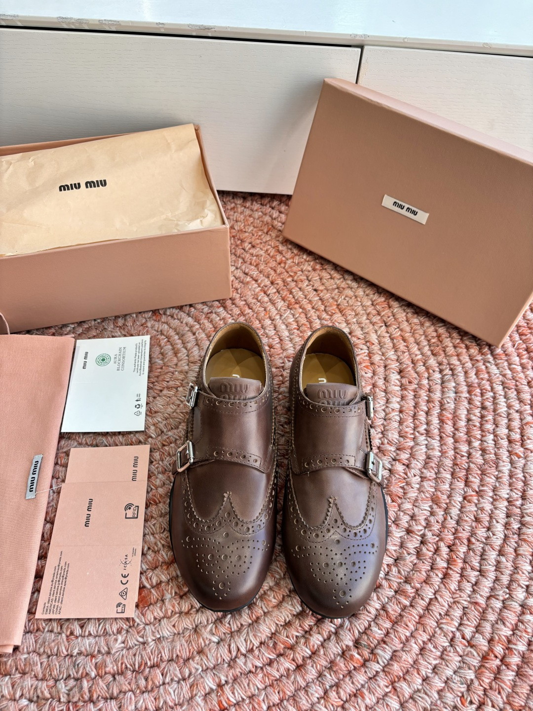 🌾G261所见即所得顶级品质Miu Mi* deck shoes 麂皮玛丽珍小皮鞋乐福鞋miumiu家新