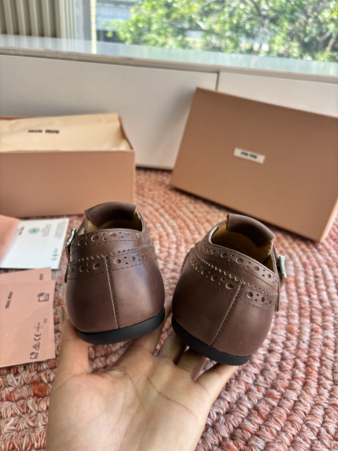 🌾G261所见即所得顶级品质Miu Mi* deck shoes 麂皮玛丽珍小皮鞋乐福鞋miumiu家新