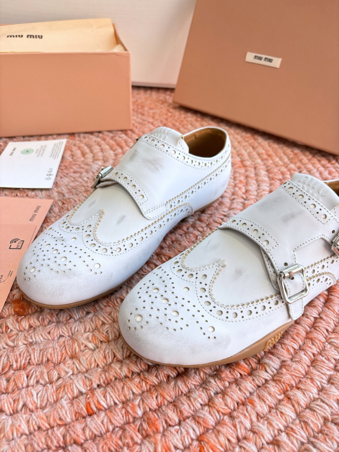 🌾G261所见即所得顶级品质Miu Mi* deck shoes 麂皮玛丽珍小皮鞋乐福鞋miumiu家新