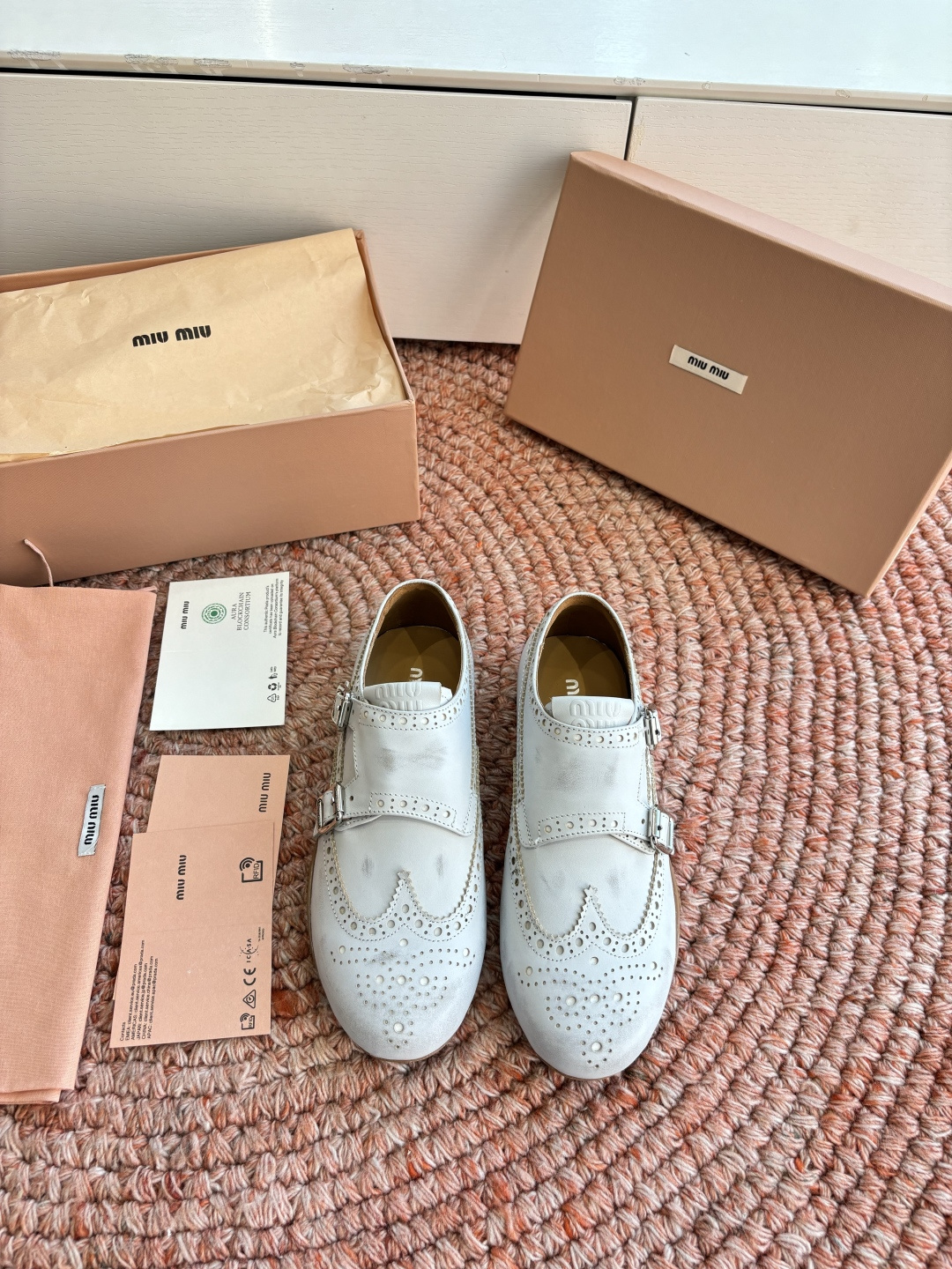 🌾G261所见即所得顶级品质Miu Mi* deck shoes 麂皮玛丽珍小皮鞋乐福鞋miumiu家新