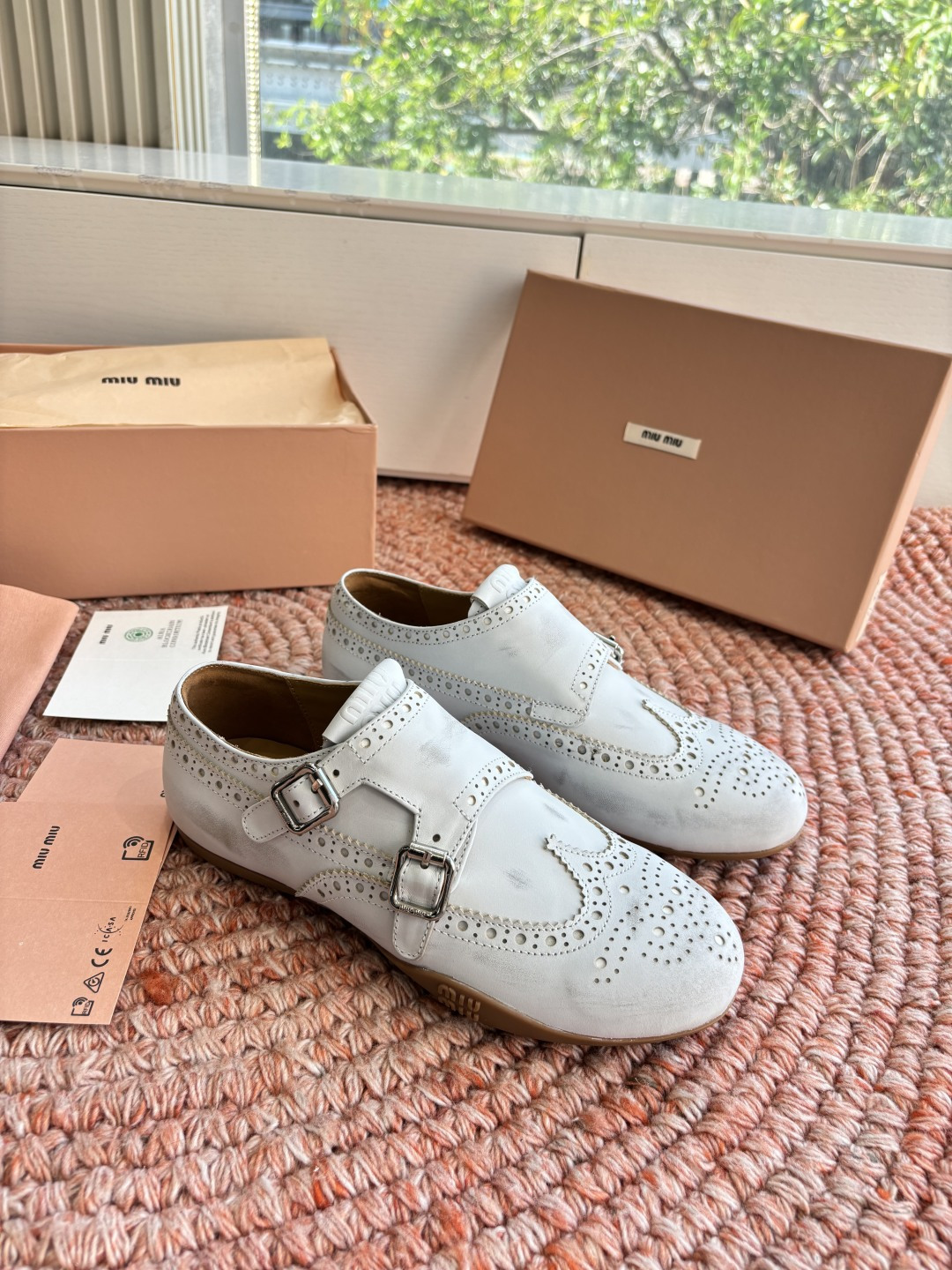 🌾G261所见即所得顶级品质Miu Mi* deck shoes 麂皮玛丽珍小皮鞋乐福鞋miumiu家新