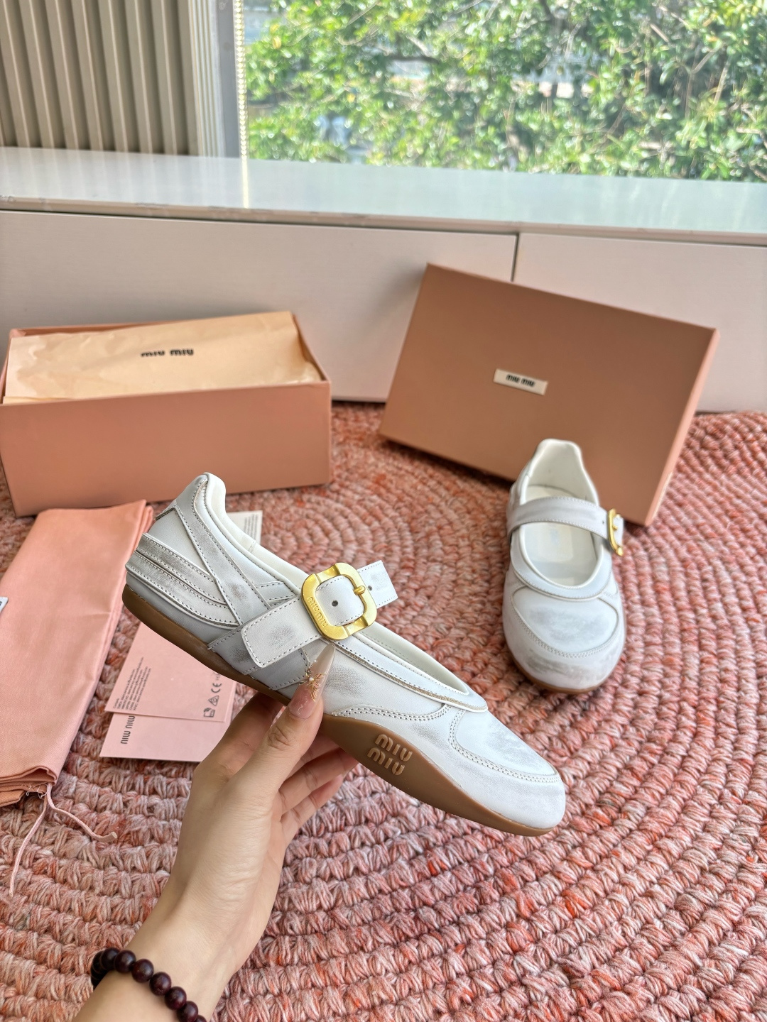 🌾G261所见即所得顶级品质Miu Mi* deck shoes 麂皮玛丽珍小皮鞋乐福鞋miumiu家新