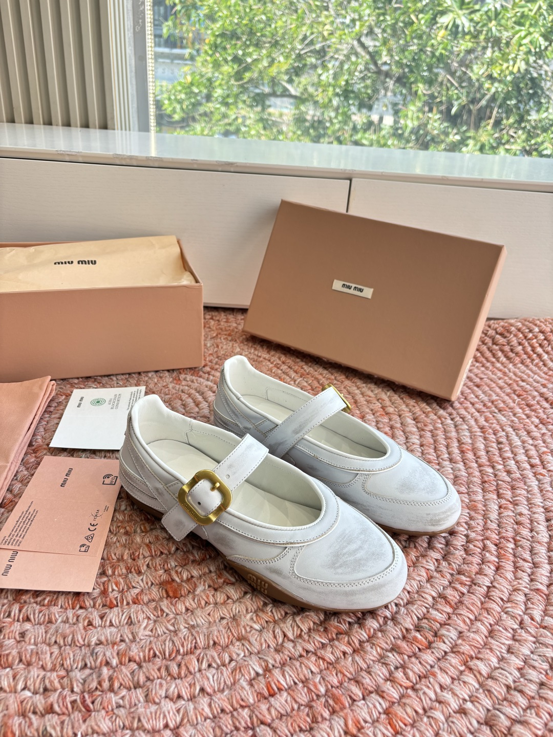 🌾G261所见即所得顶级品质Miu Mi* deck shoes 麂皮玛丽珍小皮鞋乐福鞋miumiu家新