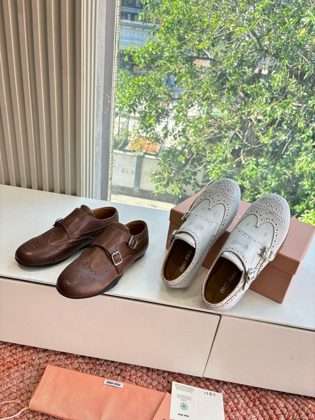 🌾G261所见即所得顶级品质Miu Mi* deck shoes 麂皮玛丽珍小皮鞋乐福鞋miumiu家新