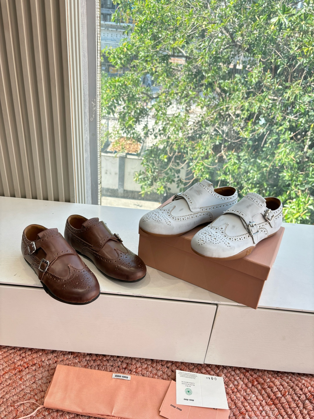 🌾G261所见即所得顶级品质Miu Mi* deck shoes 麂皮玛丽珍小皮鞋乐福鞋miumiu家新