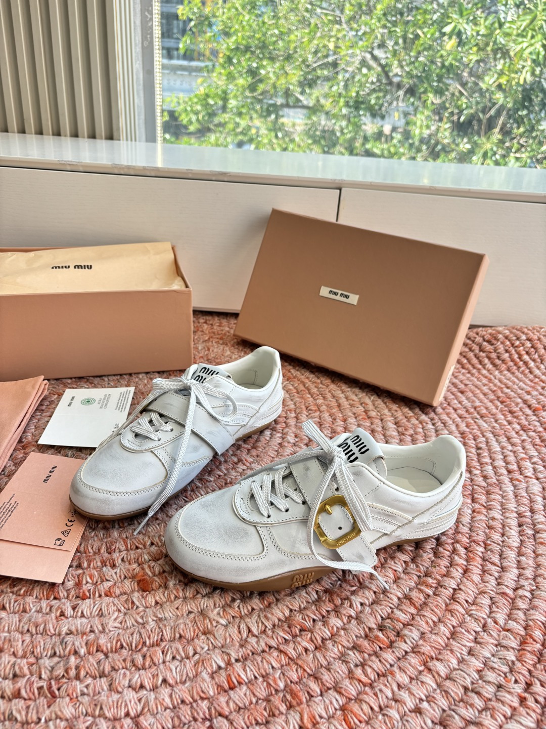 🌾G261所见即所得顶级品质Miu Mi* deck shoes 麂皮玛丽珍小皮鞋乐福鞋miumiu家新
