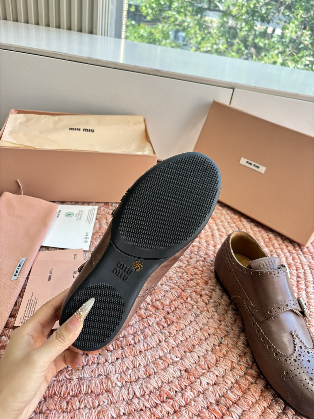 🌾G261所见即所得顶级品质Miu Mi* deck shoes 麂皮玛丽珍小皮鞋乐福鞋miumiu家新