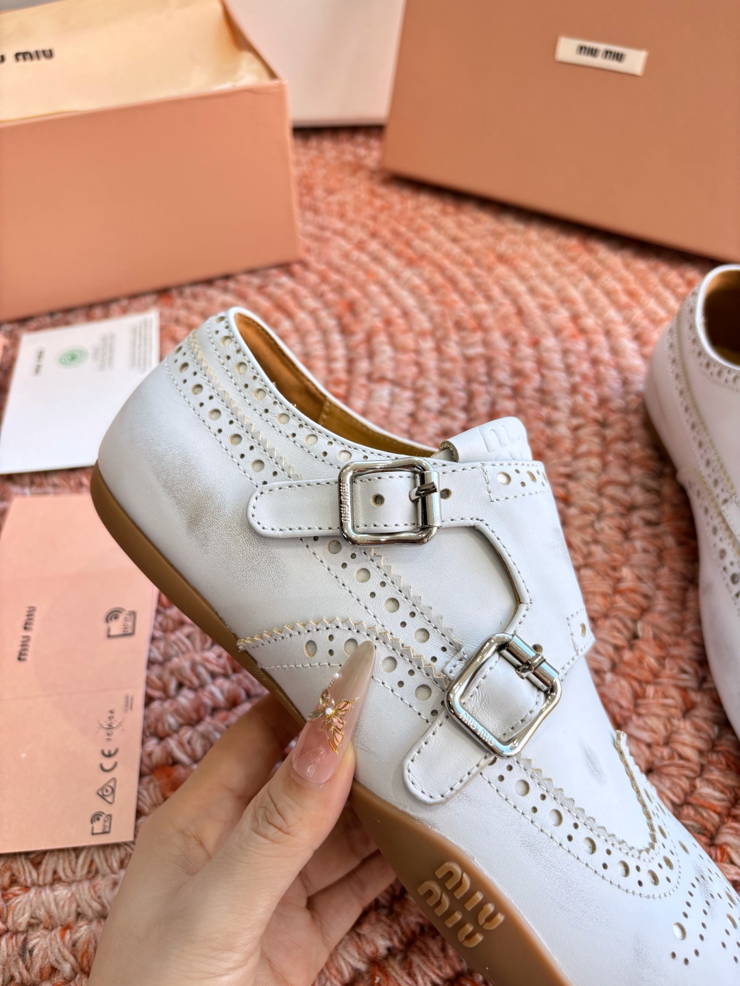 🌾G261所见即所得顶级品质Miu Mi* deck shoes 麂皮玛丽珍小皮鞋乐福鞋miumiu家新