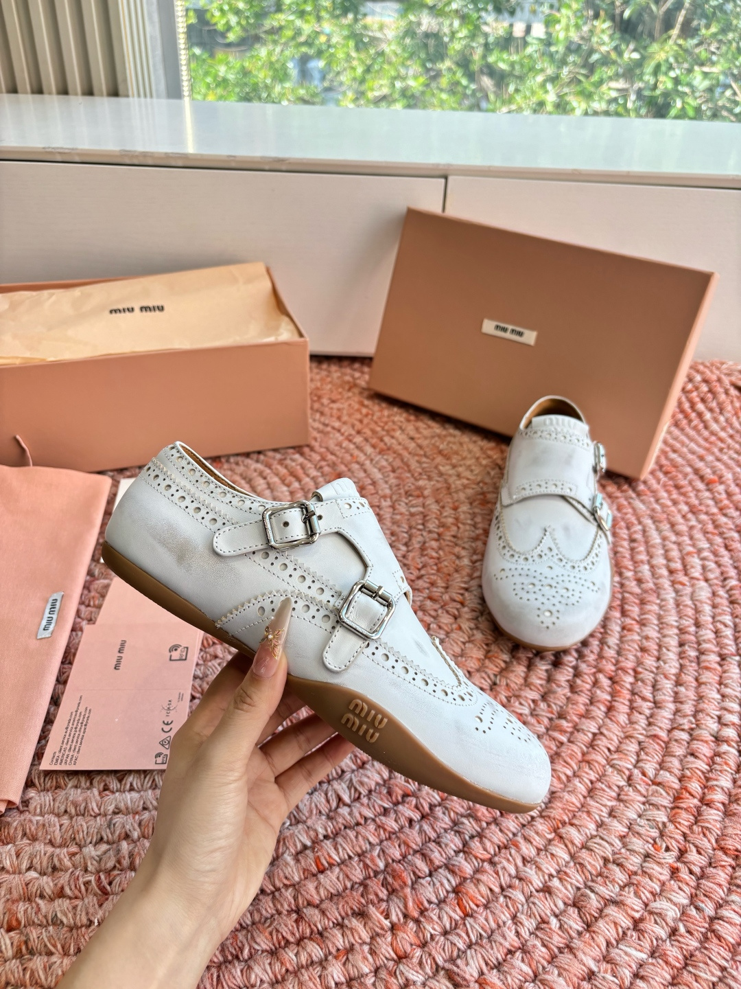 🌾G261所见即所得顶级品质Miu Mi* deck shoes 麂皮玛丽珍小皮鞋乐福鞋miumiu家新