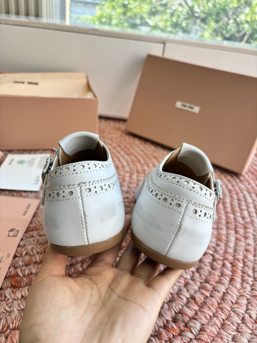 🌾G261所见即所得顶级品质Miu Mi* deck shoes 麂皮玛丽珍小皮鞋乐福鞋miumiu家新