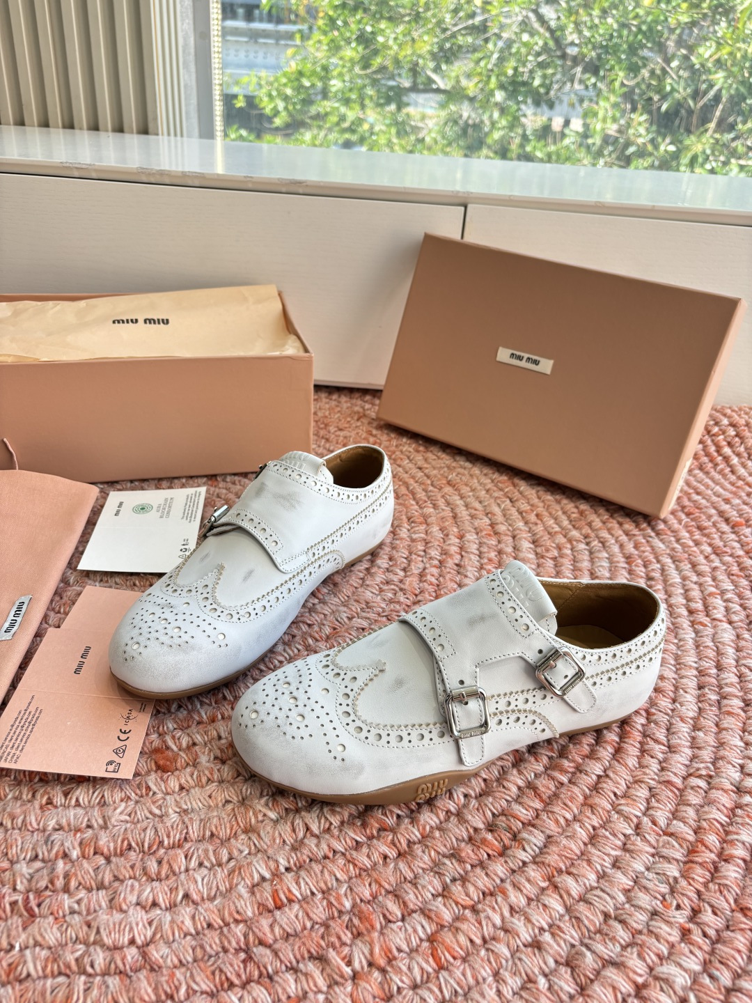 🌾G261所见即所得顶级品质Miu Mi* deck shoes 麂皮玛丽珍小皮鞋乐福鞋miumiu家新