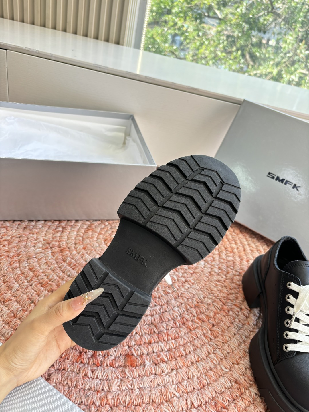 🌾所见即所得G029顶级版SMFK十字2026早春新款厚底运动鞋👟专柜断货王，一眼心动💓质感拉满，上脚无