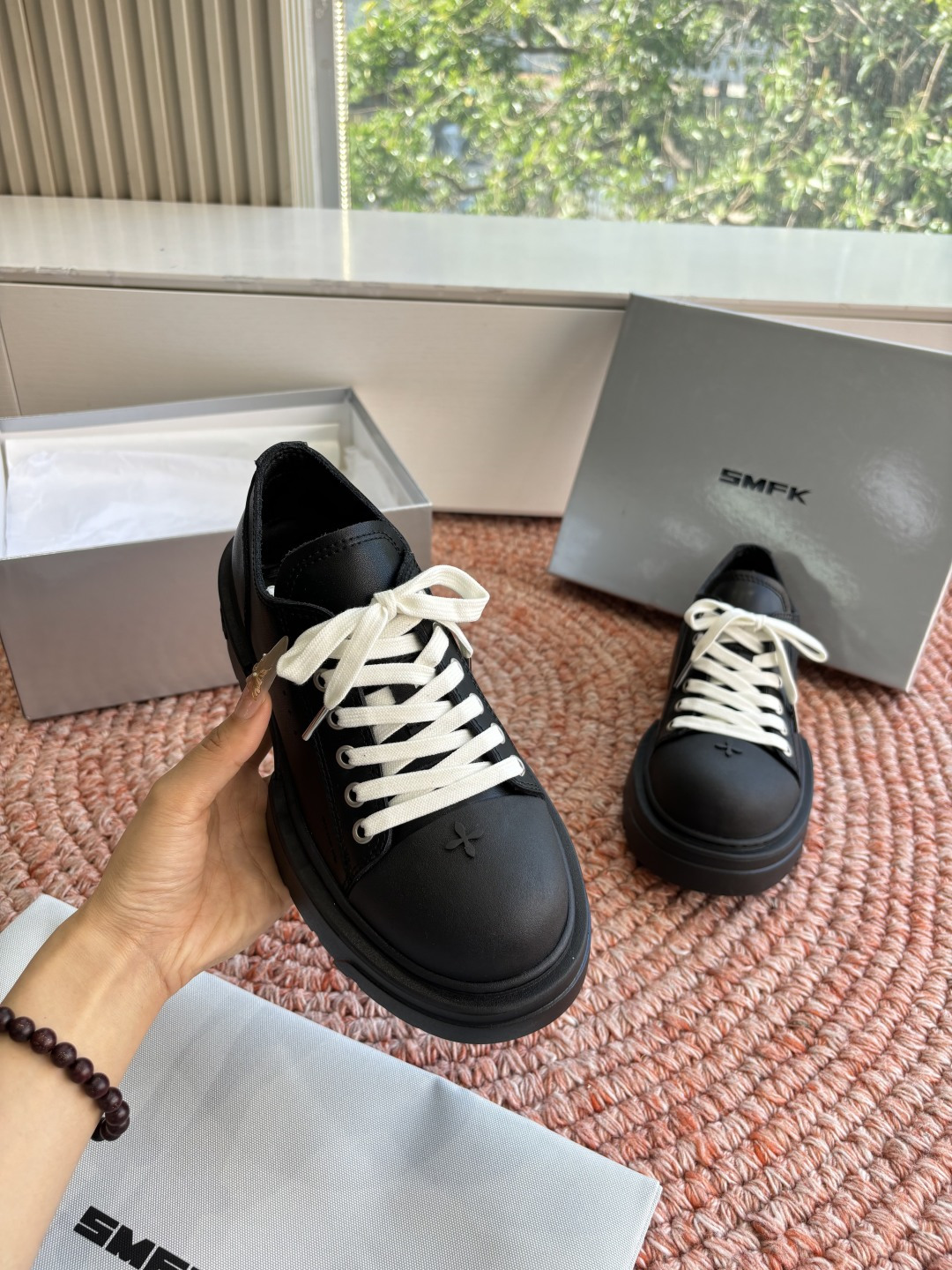 🌾所见即所得G029顶级版SMFK十字2026早春新款厚底运动鞋👟专柜断货王，一眼心动💓质感拉满，上脚无