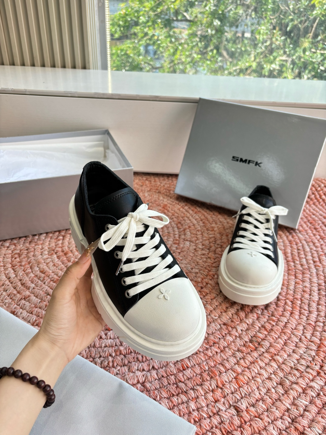 🌾所见即所得G029顶级版SMFK十字2026早春新款厚底运动鞋👟专柜断货王，一眼心动💓质感拉满，上脚无