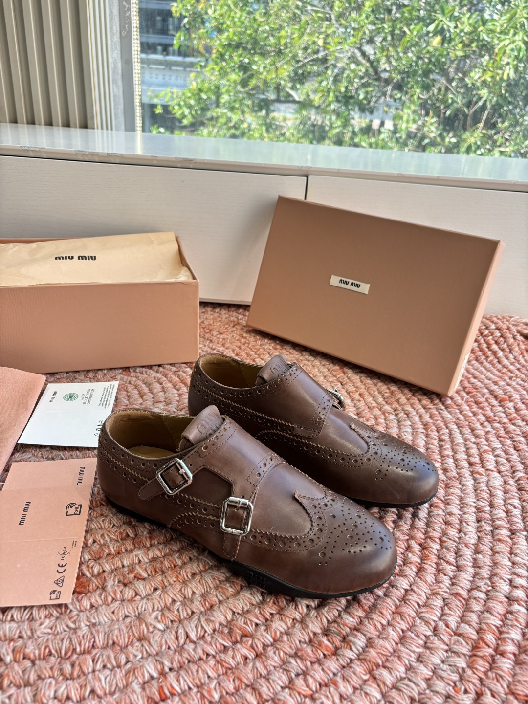 🌾G261所见即所得顶级品质Miu Mi* deck shoes 麂皮玛丽珍小皮鞋乐福鞋miumiu家新