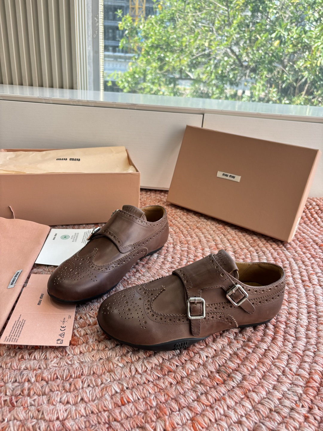 🌾G261所见即所得顶级品质Miu Mi* deck shoes 麂皮玛丽珍小皮鞋乐福鞋miumiu家新