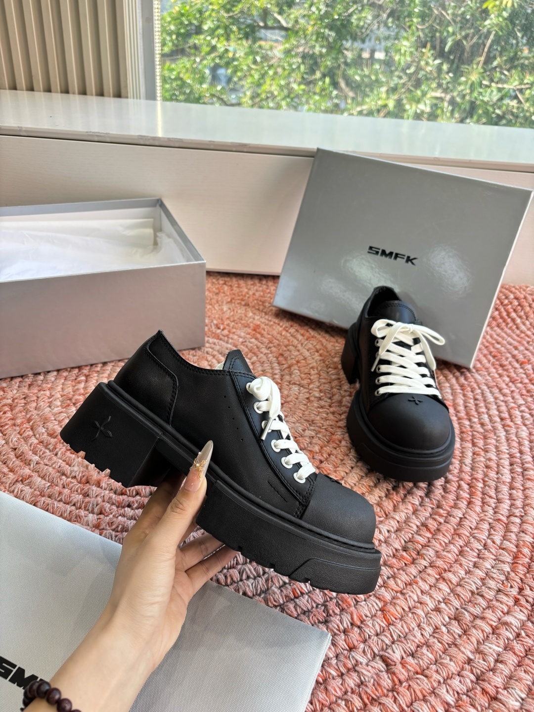 🌾所见即所得G029顶级版SMFK十字2026早春新款厚底运动鞋👟专柜断货王，一眼心动💓质感拉满，上脚无