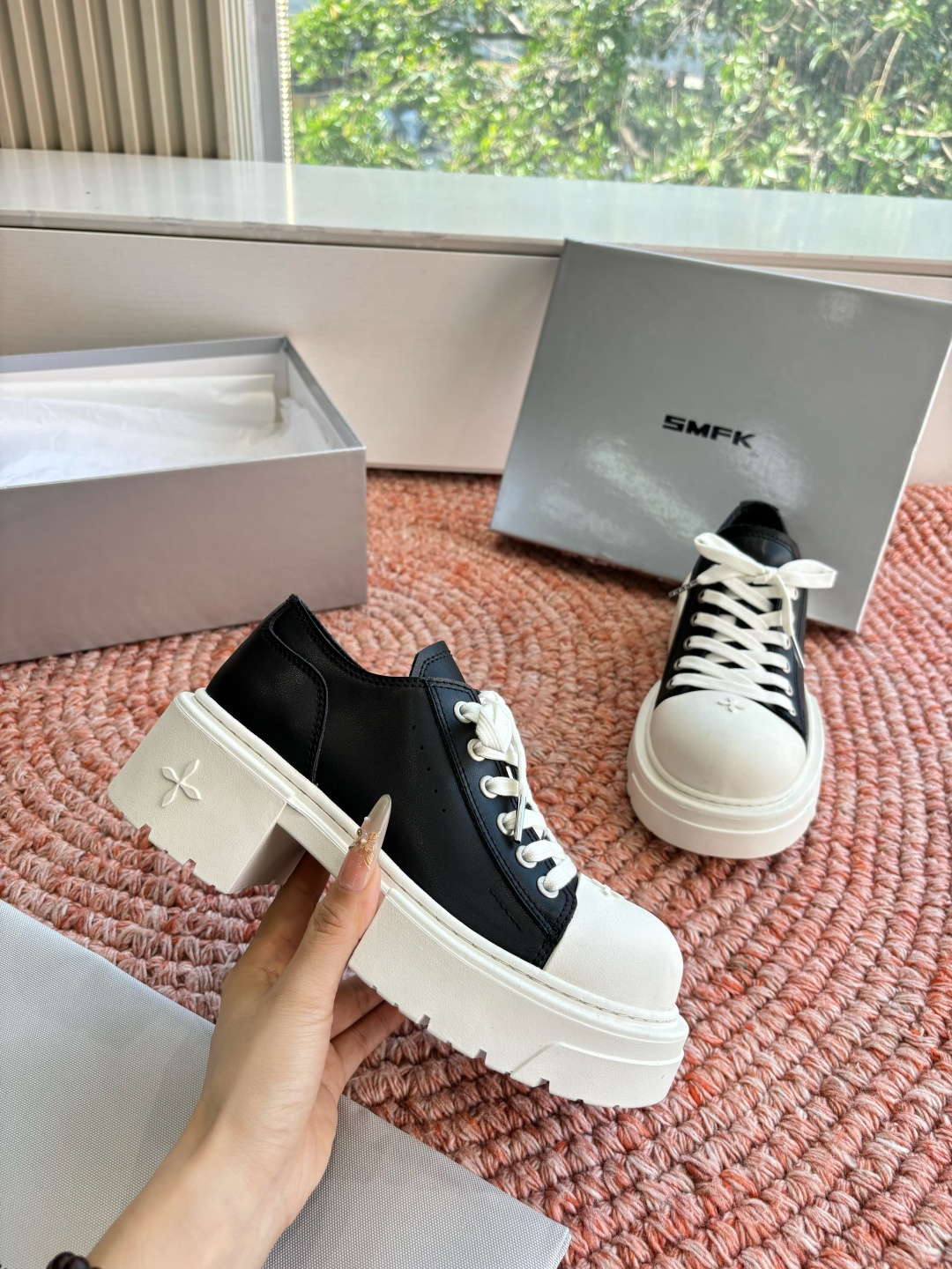 🌾所见即所得G029顶级版SMFK十字2026早春新款厚底运动鞋👟专柜断货王，一眼心动💓质感拉满，上脚无