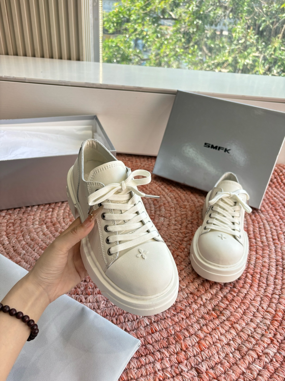 🌾所见即所得G029顶级版SMFK十字2026早春新款厚底运动鞋👟专柜断货王，一眼心动💓质感拉满，上脚无