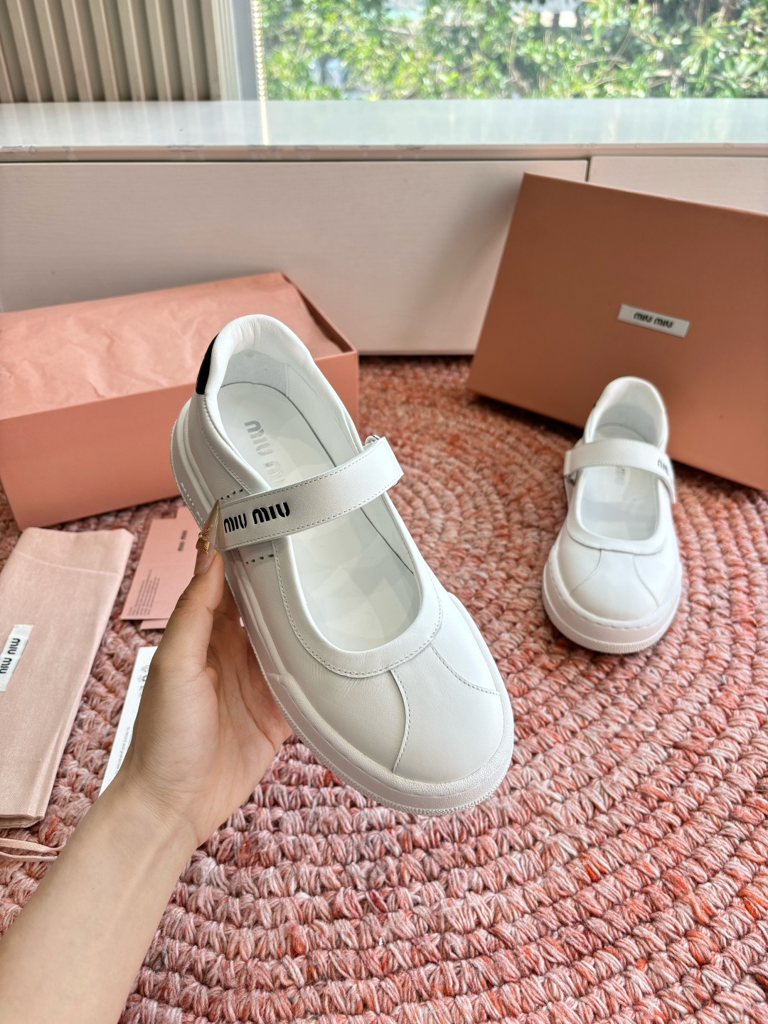 🌾G024所见即所得顶级品质Miu Mi* deck shoes 麂皮玛丽珍乐福鞋miumiu家新款de