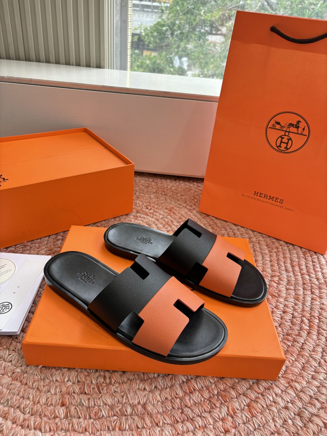 🌾G052所见即所得顶版2026春夏新款HERMES爱马仕专柜新款最近火到不行的情侣款H二舅鞋猪鼻子凉鞋