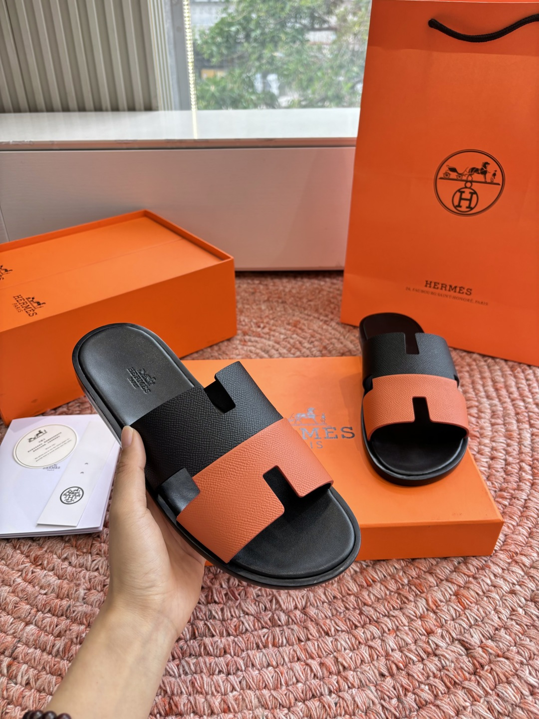 🌾G052所见即所得顶版2026春夏新款HERMES爱马仕专柜新款最近火到不行的情侣款H二舅鞋猪鼻子凉鞋