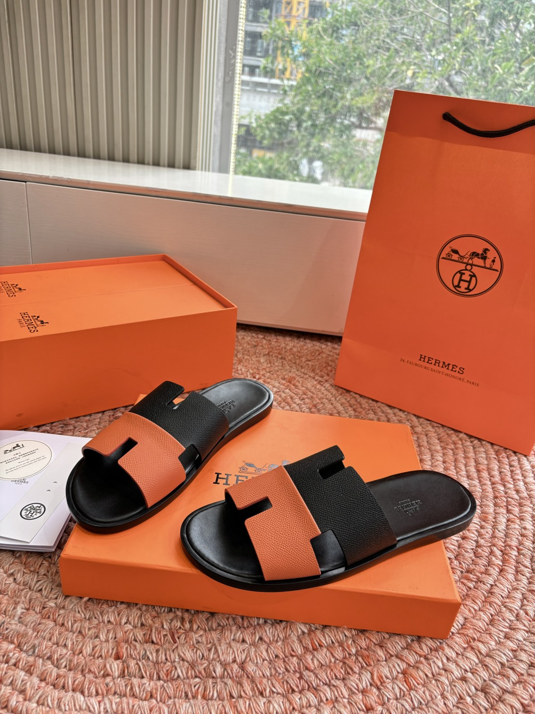 🌾G052所见即所得顶版2026春夏新款HERMES爱马仕专柜新款最近火到不行的情侣款H二舅鞋猪鼻子凉鞋