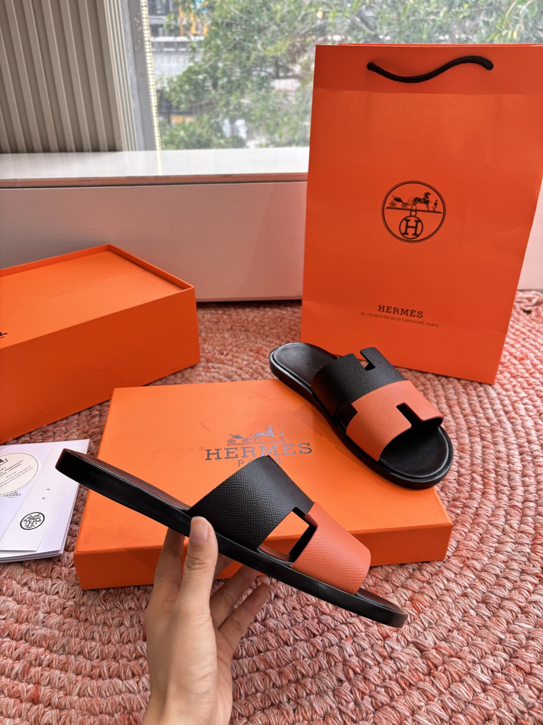 🌾G052所见即所得顶版2026春夏新款HERMES爱马仕专柜新款最近火到不行的情侣款H二舅鞋猪鼻子凉鞋