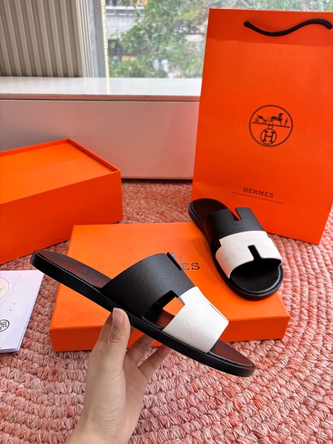 🌾G052所见即所得顶版2026春夏新款HERMES爱马仕专柜新款最近火到不行的情侣款H二舅鞋猪鼻子凉鞋