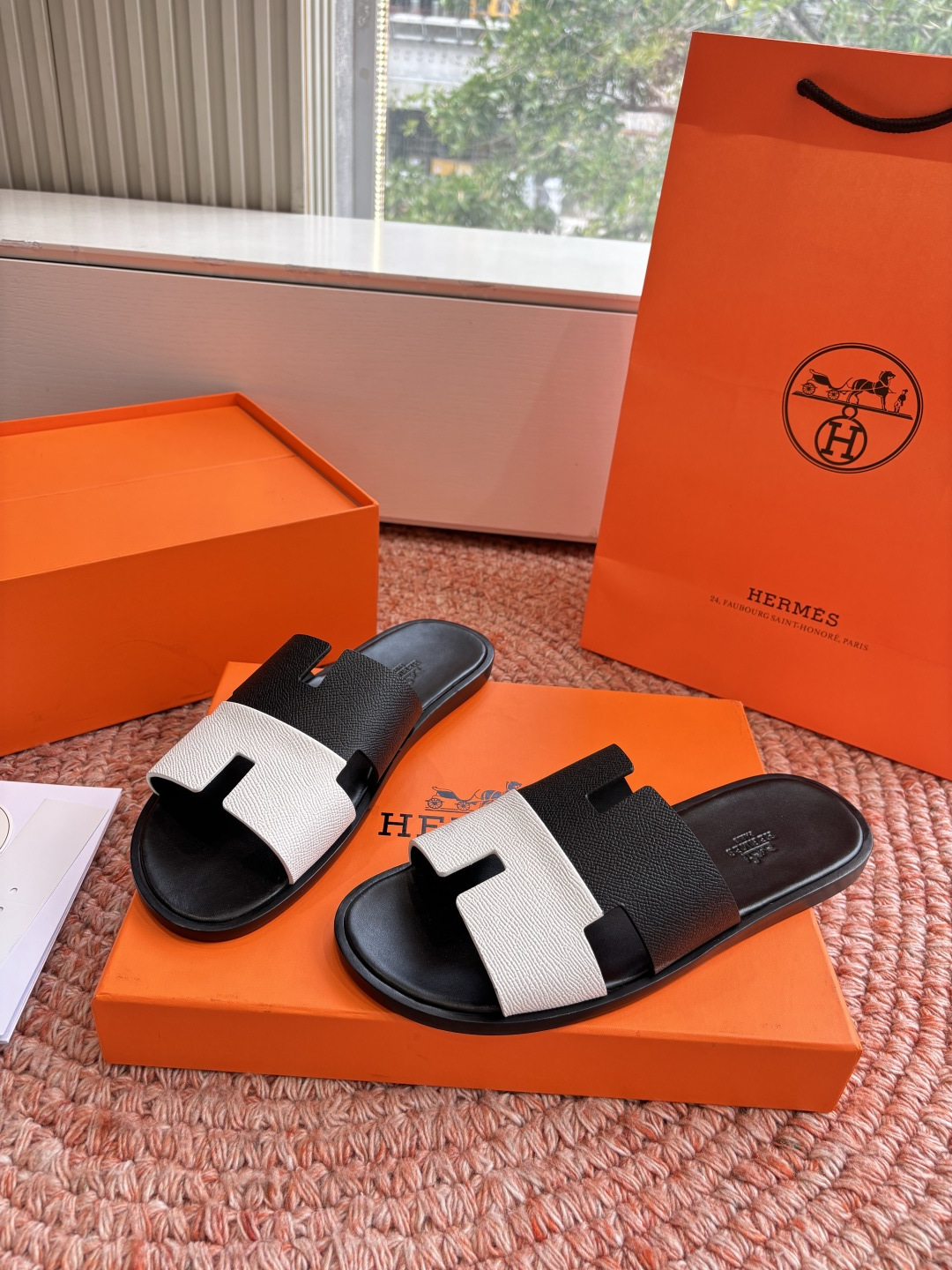 🌾G052所见即所得顶版2026春夏新款HERMES爱马仕专柜新款最近火到不行的情侣款H二舅鞋猪鼻子凉鞋