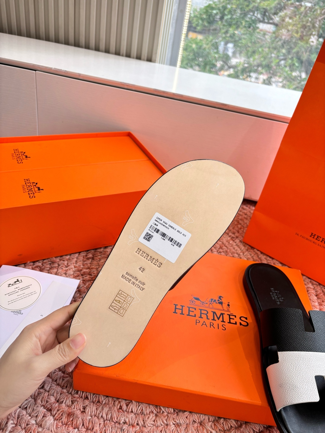 🌾G052所见即所得顶版2026春夏新款HERMES爱马仕专柜新款最近火到不行的情侣款H二舅鞋猪鼻子凉鞋