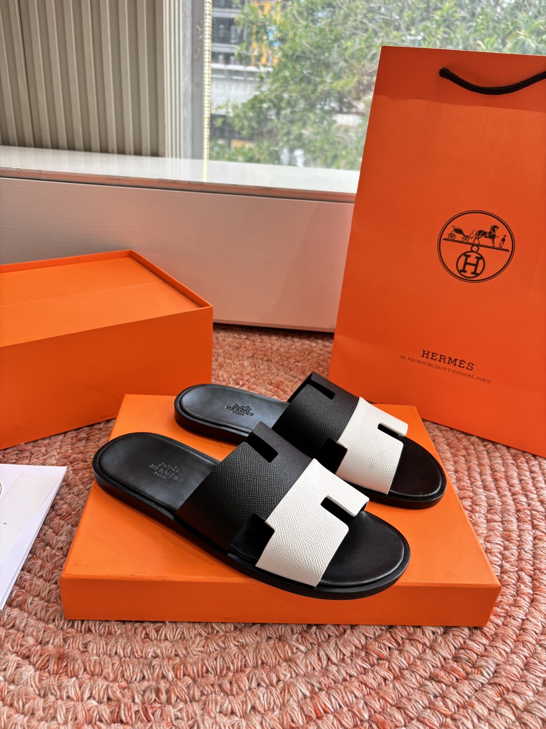 🌾G052所见即所得顶版2026春夏新款HERMES爱马仕专柜新款最近火到不行的情侣款H二舅鞋猪鼻子凉鞋