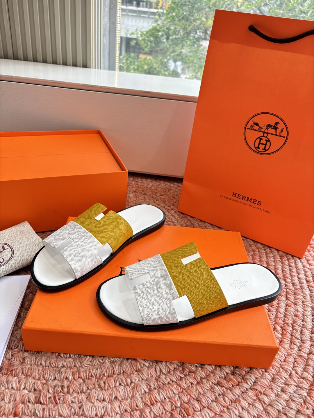 🌾G052所见即所得顶版2026春夏新款HERMES爱马仕专柜新款最近火到不行的情侣款H二舅鞋猪鼻子凉鞋