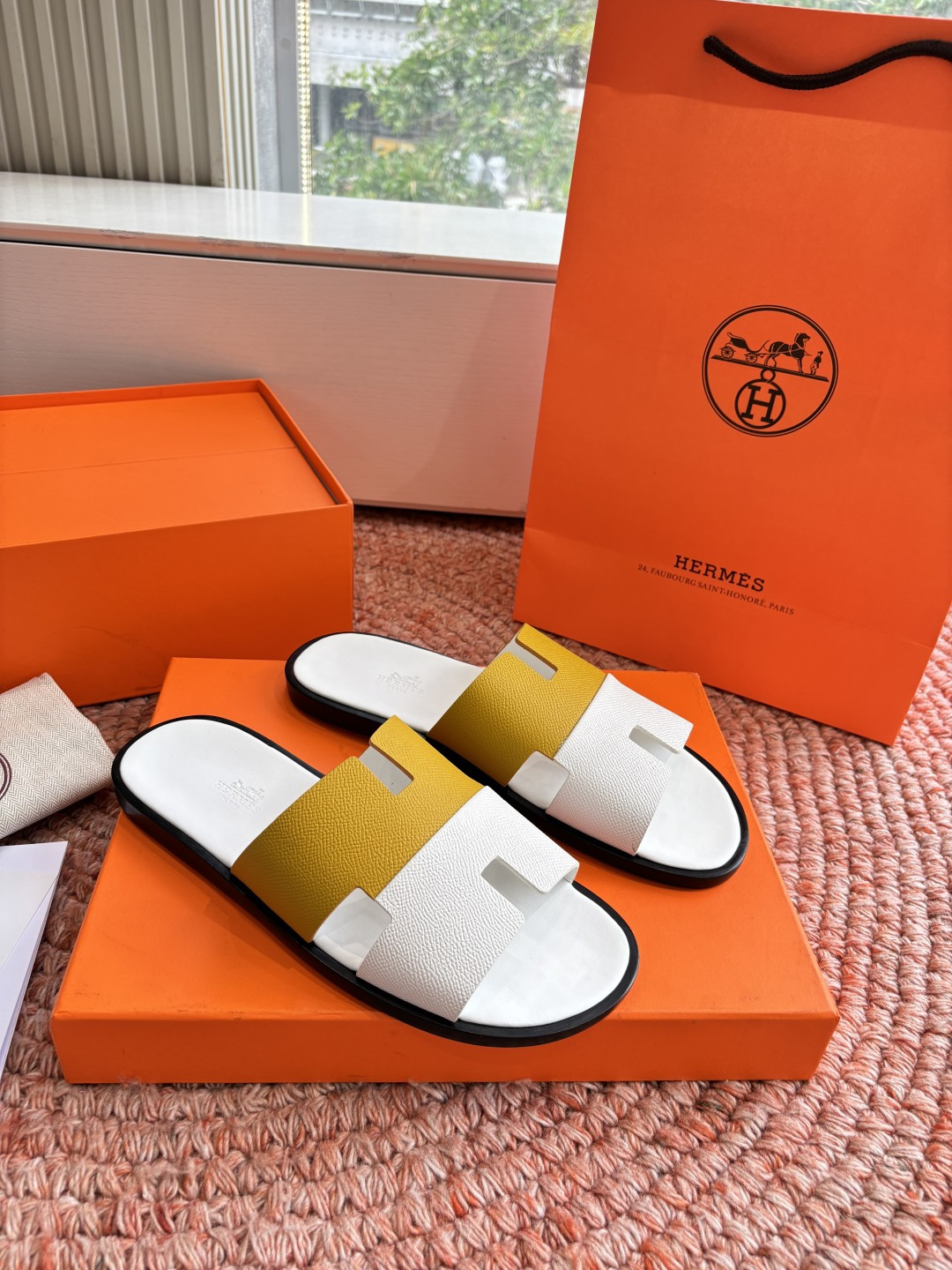 🌾G052所见即所得顶版2026春夏新款HERMES爱马仕专柜新款最近火到不行的情侣款H二舅鞋猪鼻子凉鞋