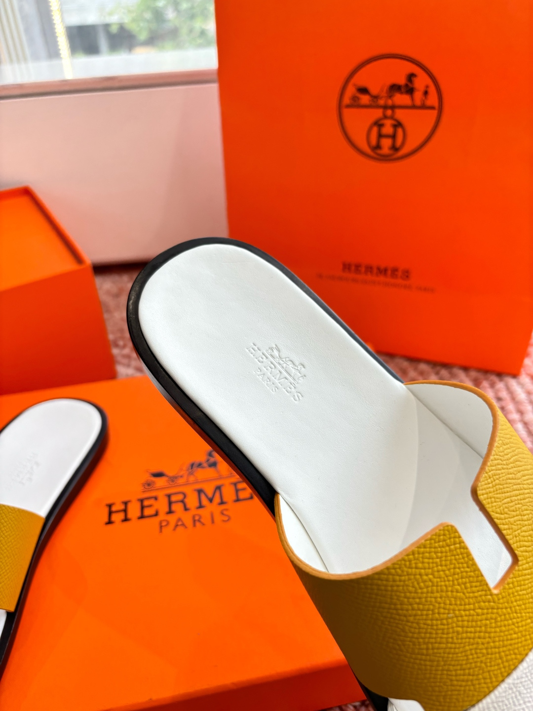 🌾G052所见即所得顶版2026春夏新款HERMES爱马仕专柜新款最近火到不行的情侣款H二舅鞋猪鼻子凉鞋