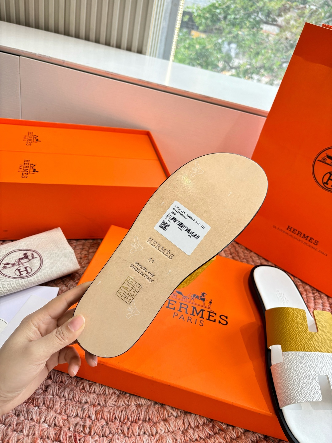 🌾G052所见即所得顶版2026春夏新款HERMES爱马仕专柜新款最近火到不行的情侣款H二舅鞋猪鼻子凉鞋