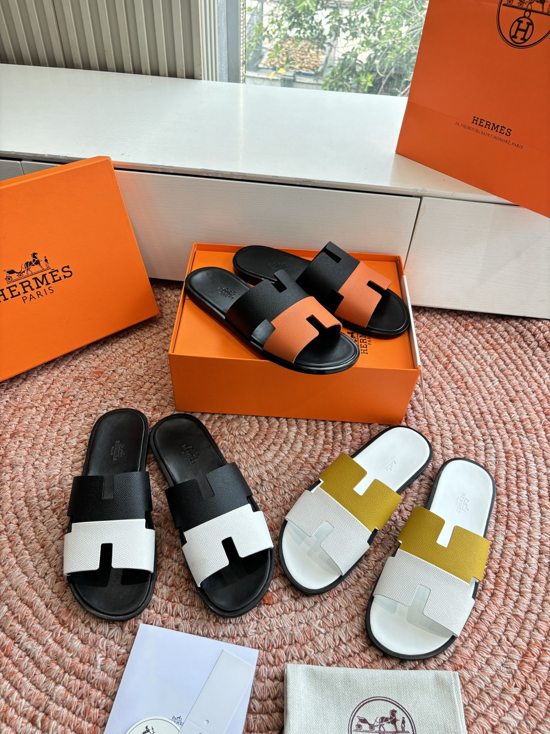 🌾G052所见即所得顶版2026春夏新款HERMES爱马仕专柜新款最近火到不行的情侣款H二舅鞋猪鼻子凉鞋