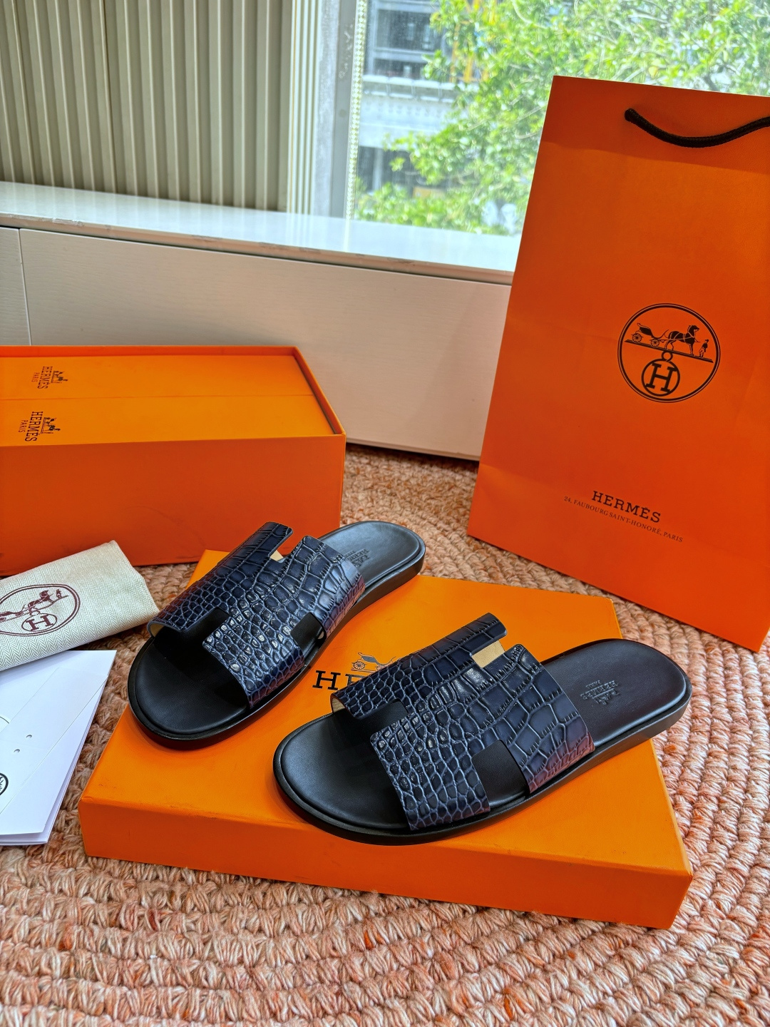 🌾G052所见即所得顶版2026春夏新款HERMES爱马仕专柜新款最近火到不行的情侣款H二舅鞋猪鼻子凉鞋
