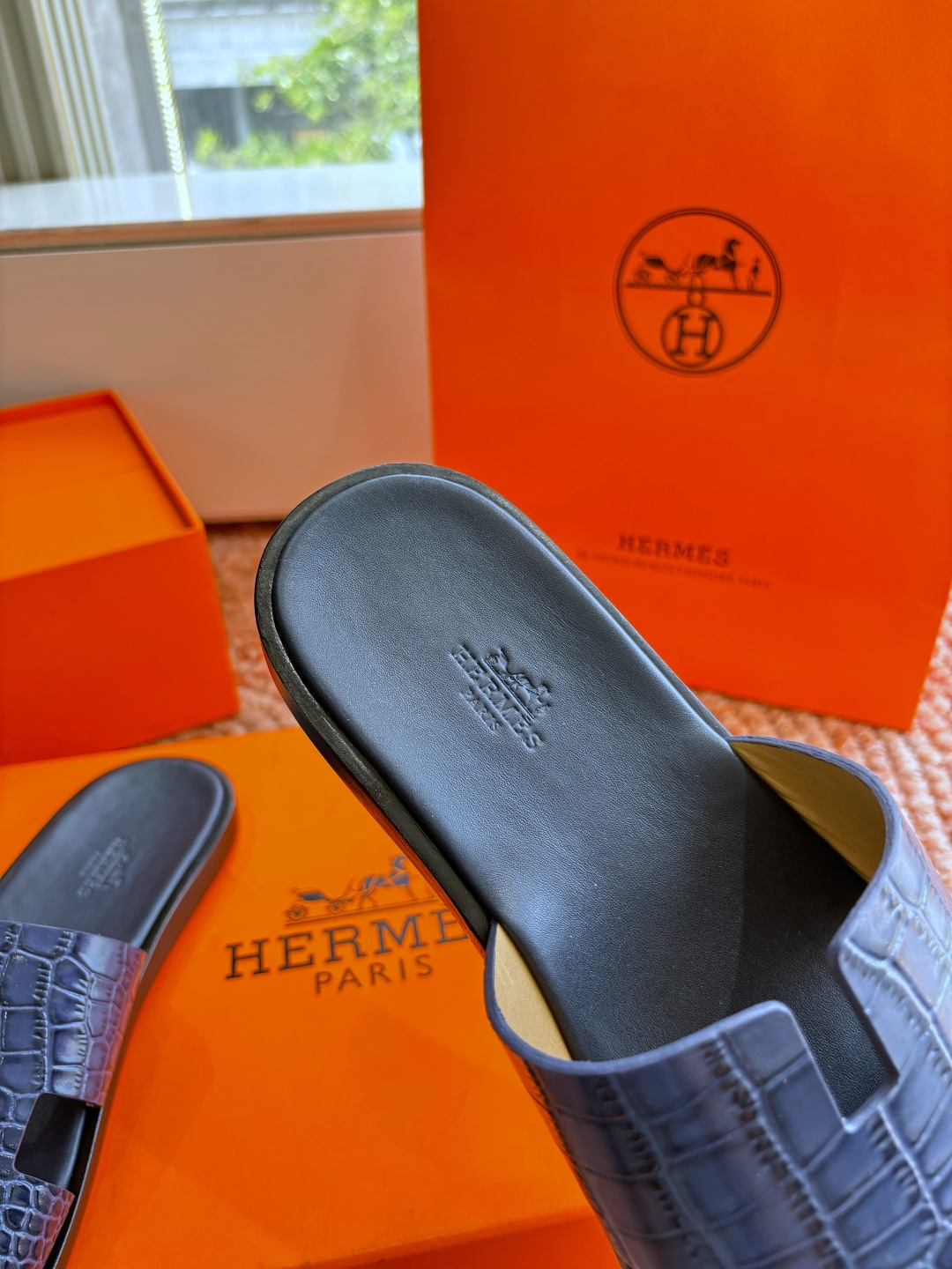 🌾G052所见即所得顶版2026春夏新款HERMES爱马仕专柜新款最近火到不行的情侣款H二舅鞋猪鼻子凉鞋